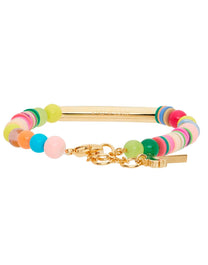 LOGO RAINBOW BRACELET MULTICOLOR GOLD PALM ANGELS