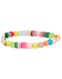 LOGO RAINBOW BRACELET MULTICOLOR GOLD PALM ANGELS