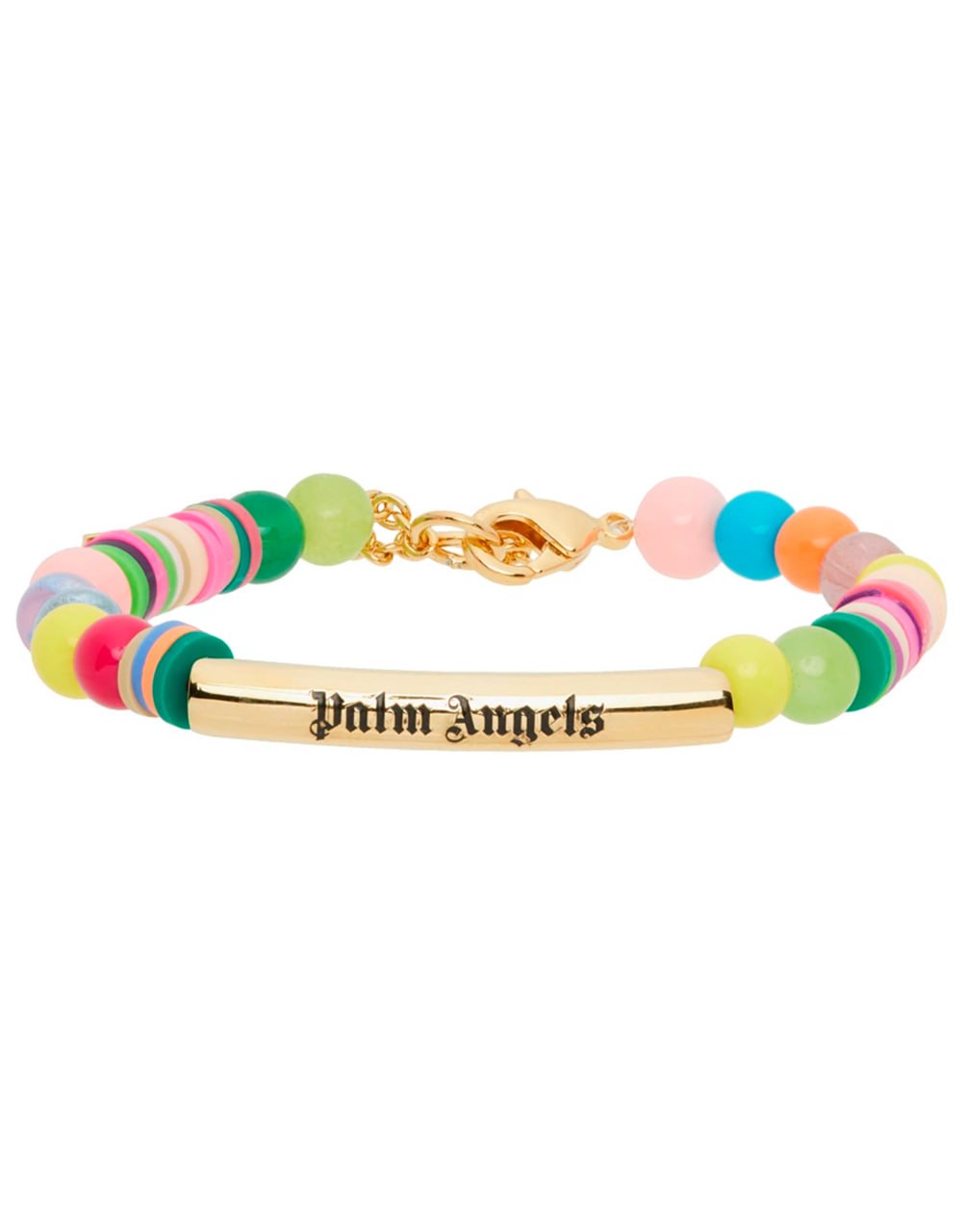 LOGO RAINBOW BRACELET MULTICOLOR GOLD PALM ANGELS