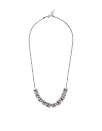 DICE LOGO NECKLACE SILVER SILVER PALM ANGELS