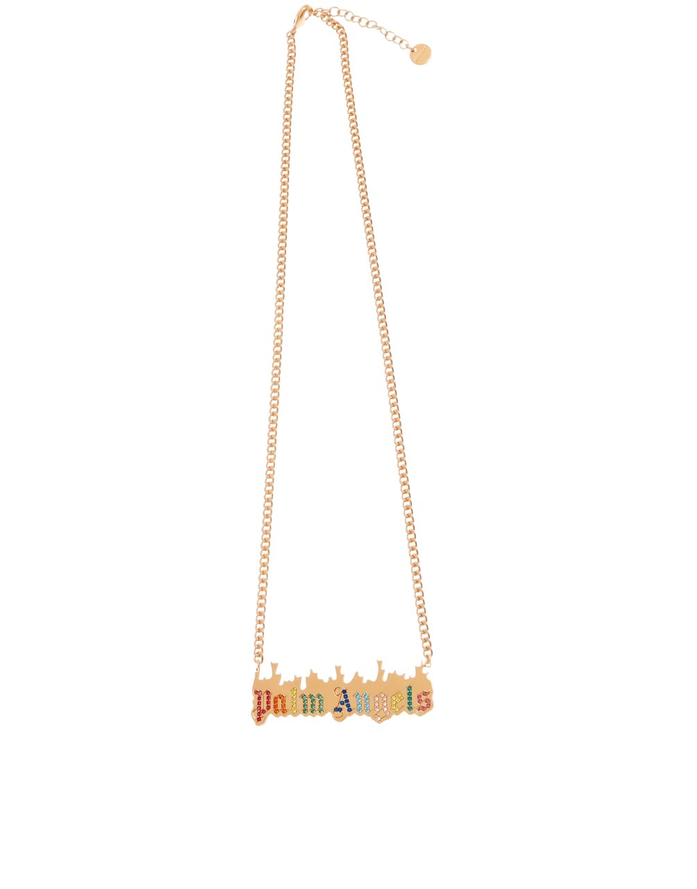 BURNING PALM NECKLACE GOLD MULTICOLO PALM ANGELS
