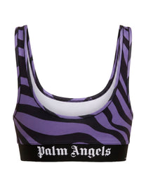 ZEBRA PRINT PALM ANGELS SPORT TOP