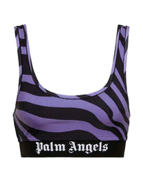 ZEBRA PRINT PALM ANGELS SPORT TOP