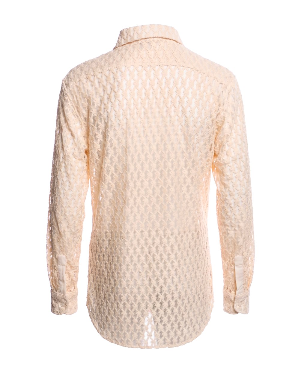 AMIRI X PLAYBOY LACE SHIRT BEIGE