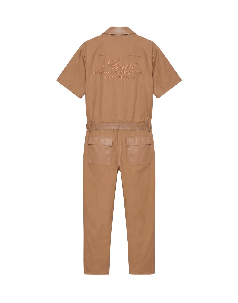 JUMPER ENTERIZO AMIRI BEIGE CON CINTURON