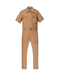 JUMPER ENTERIZO AMIRI BEIGE CON CINTURON