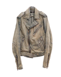 AMIRI DAMAGE DENIM RIDERS JACKET