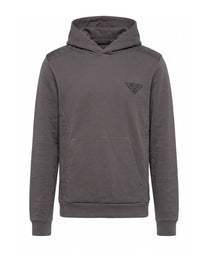 PRADA KSUBI MOCK NECK LONG SLEEVE SWEATSHIRT - GREY SWEATSHIRTS