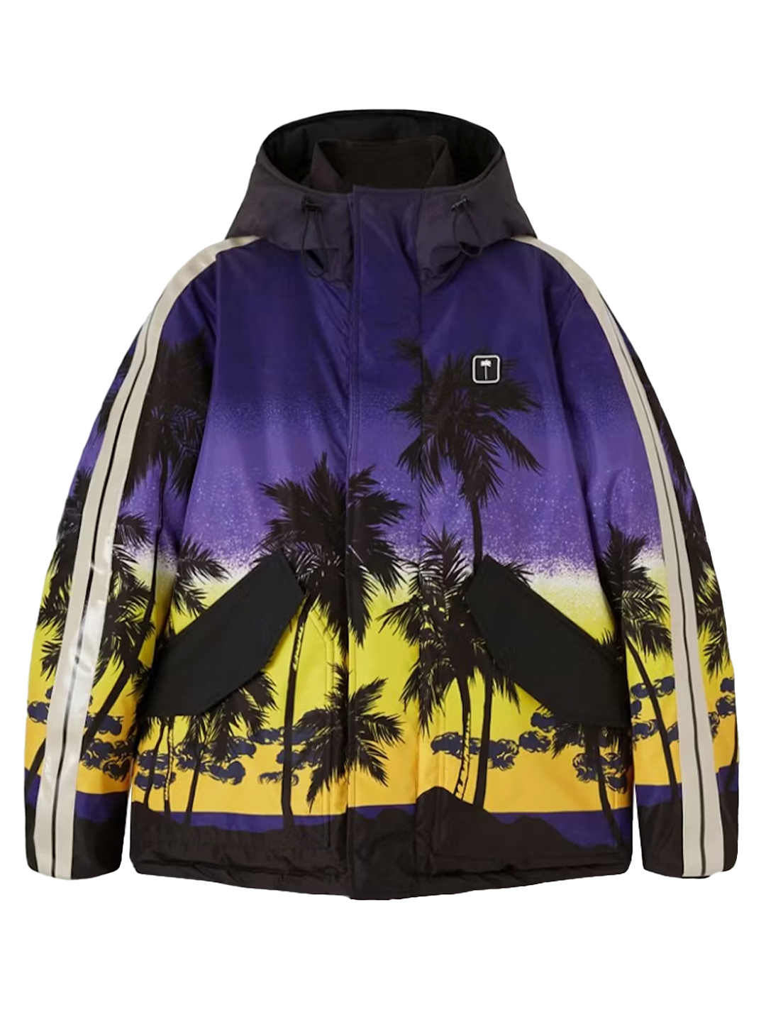 Palm Angels PALM ANGELS SUN SET TRACK SKI JKT PURPLE BLACK PALM ANGELS