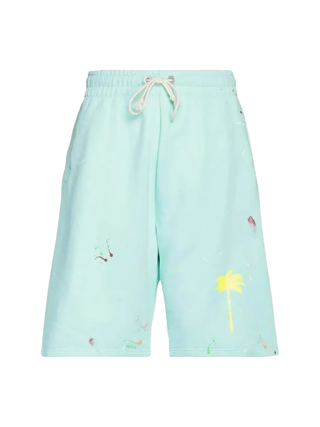 Palm Angels PXP PAINTED SWEATPANTS SEAFOAM YELLOW PALM ANGELS