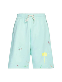 Palm Angels PXP PAINTED SWEATPANTS SEAFOAM YELLOW PALM ANGELS