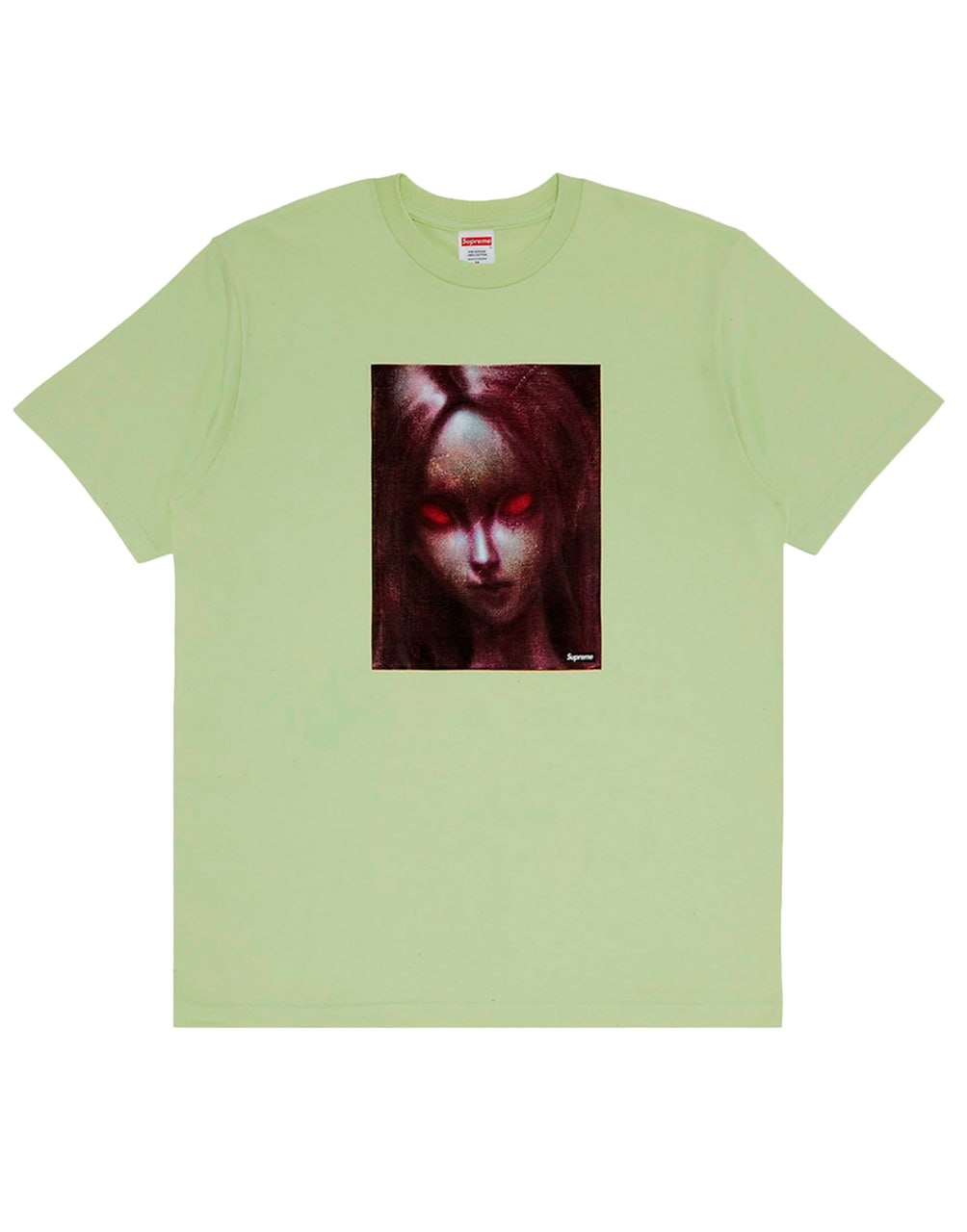 SUPREME RED EYES TEE GREEN