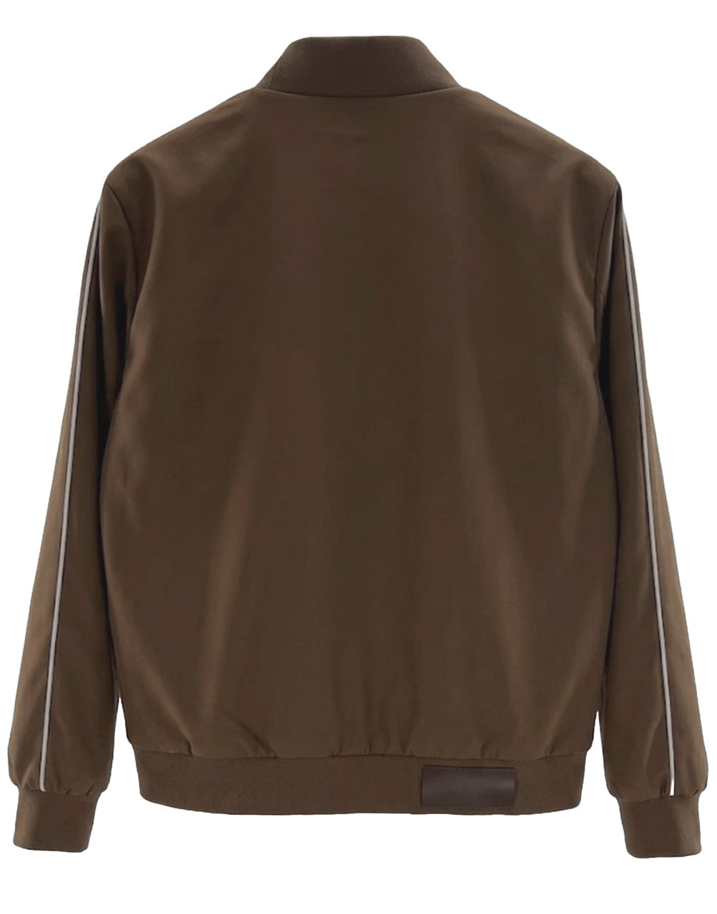 CHAQUETA DEPORTIVA JOHNNY DE AMIRI EN COLOR CAFE CON BORDADO DE LOGO ESTILO WESTERN
