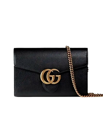 Gucci GUCCI OPHIDIA MINI WALLET BLACK LEATHER