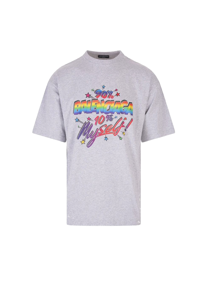 Balenciaga T-SHIRT 90/10 VINTAGE JERSEY WHITE-WHITE