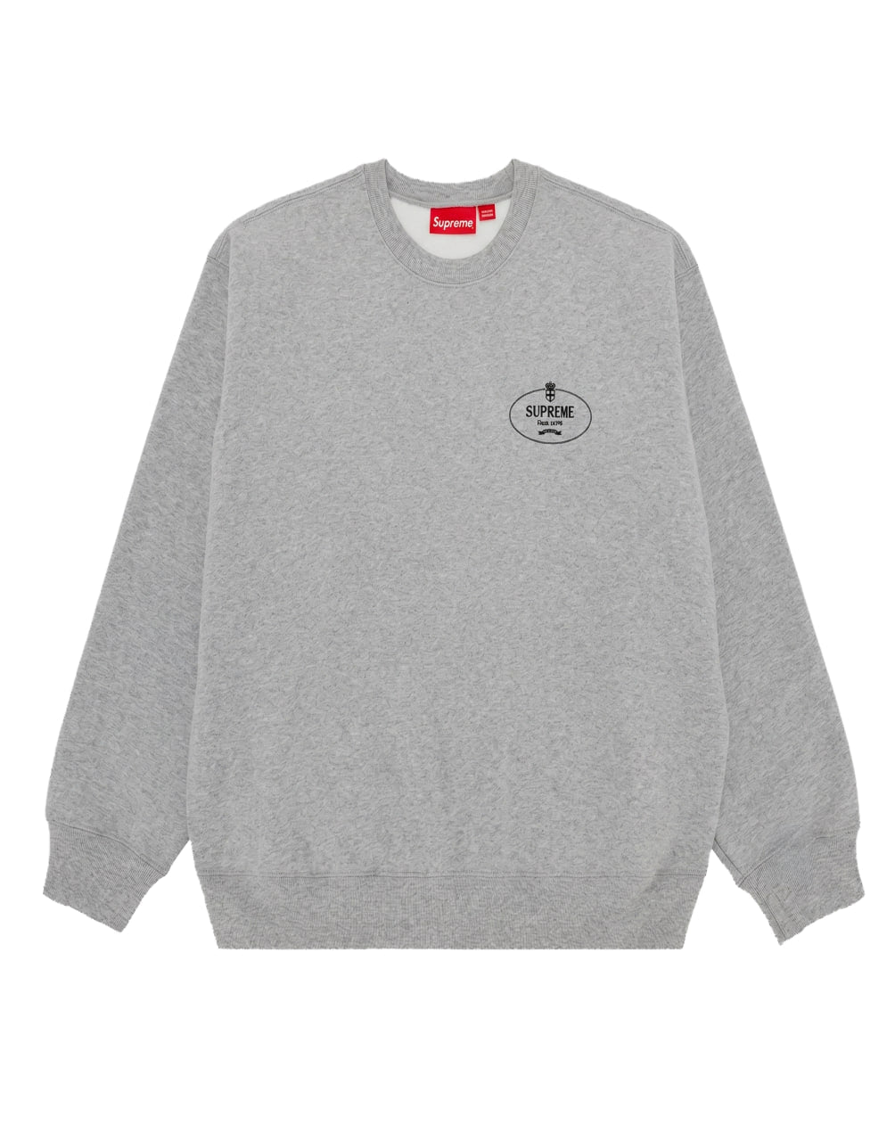 SUPREME CREST CREWNECK GREY