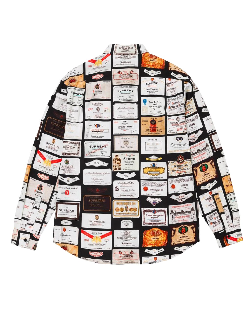 SUPREME LABELS SHIRT BLACK