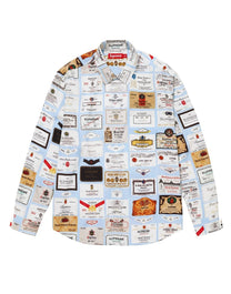 SUPREME LABELS SHIRT BLUE