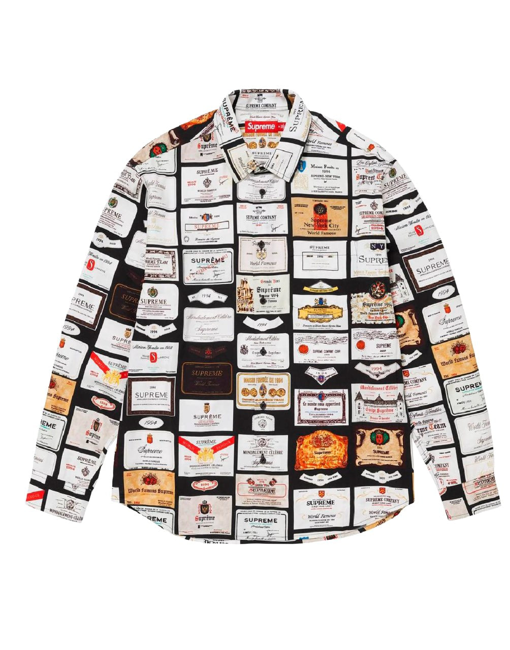 SUPREME LABELS SHIRT BLACK