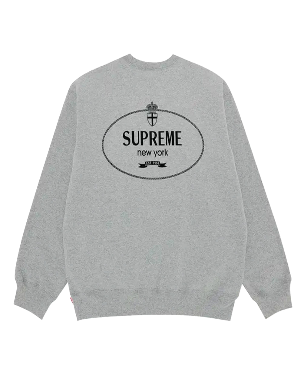 SUPREME CREST CREWNECK GREY