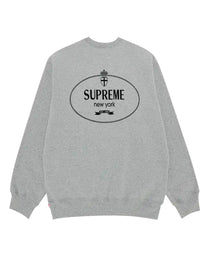 SUPREME CREST CREWNECK GREY