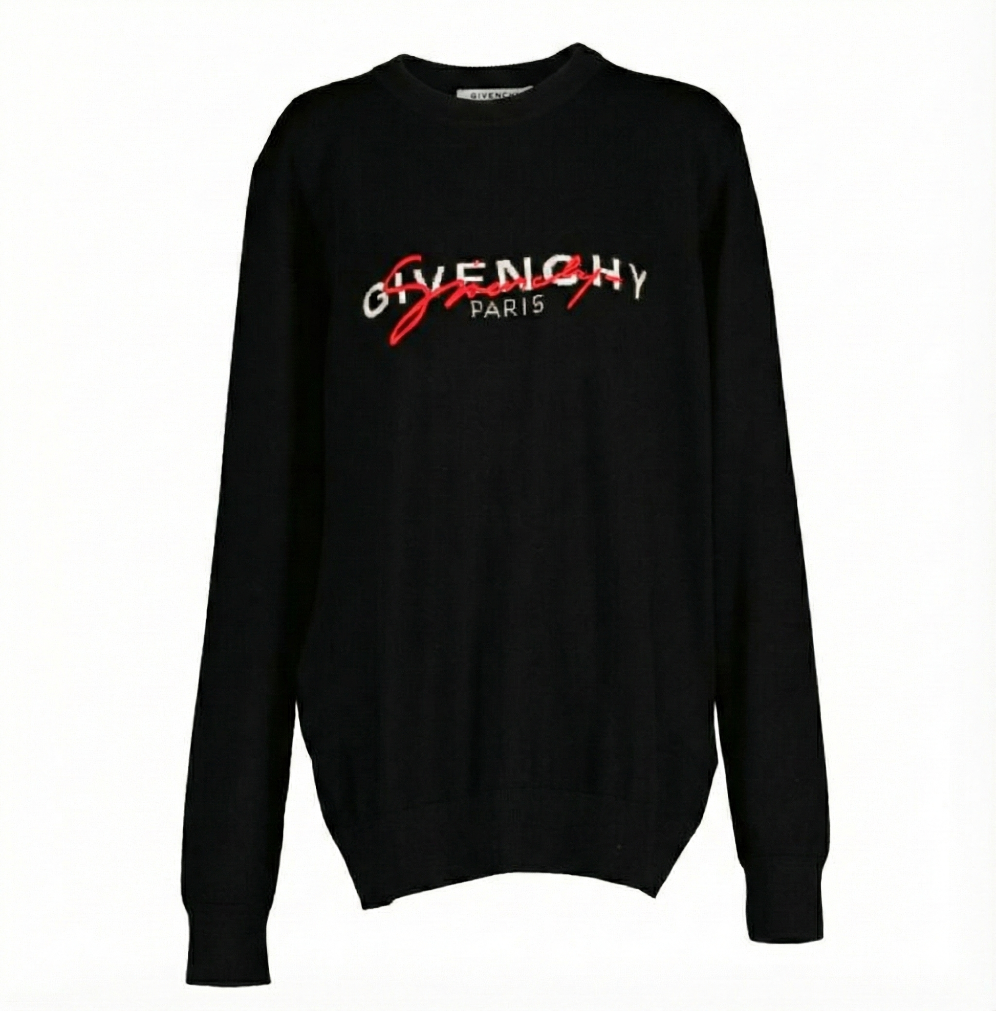 Givenchy GIVENCHY BLACK LOGO WOOL SWEATER