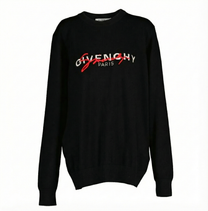 Givenchy GIVENCHY BLACK LOGO WOOL SWEATER
