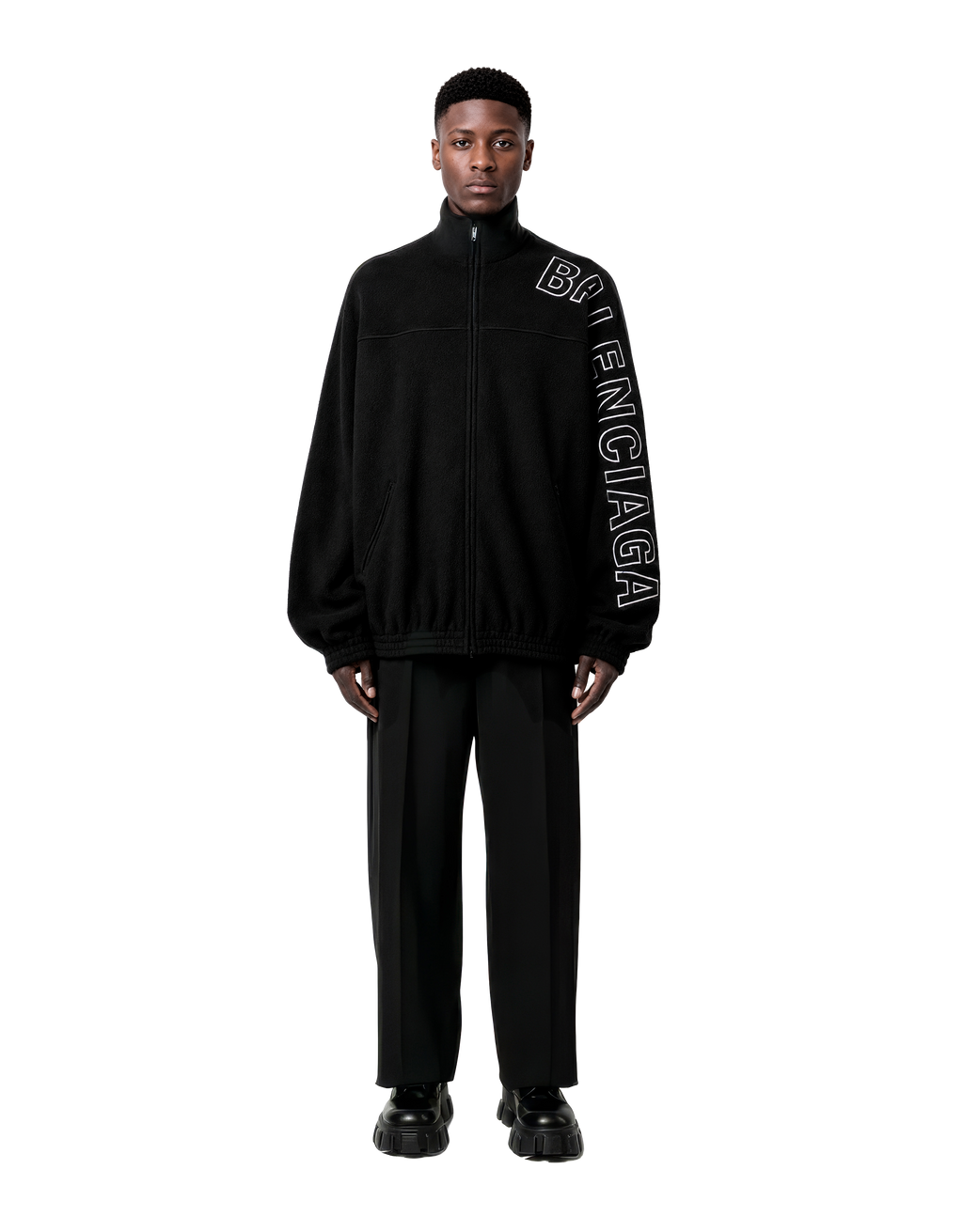 JACKET LIGHT TRACK NYLON BLACK