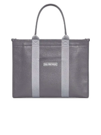Balenciaga BALENCIAGA NAVY CABAS S LEATHER TOTE GRAY