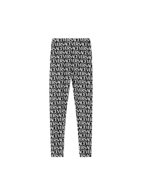Versace VERSACE ALL OVER LOGO DRESS PANTS