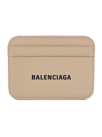 Balenciaga BALENCIAGA BEIGE LEATHER EVERYDAY CARD HOLDER BALENCIAGA