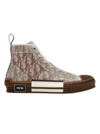 Dior DIOR B23 HIGH TOP SNEAKER COFFEE WHITE