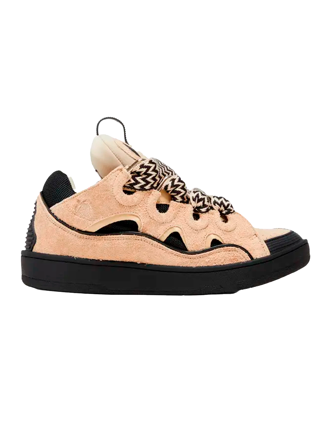 Lanvin LANVIN CURB SNEAKERLIGHT BROWN BLACK