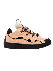 Lanvin LANVIN CURB SNEAKERLIGHT BROWN BLACK