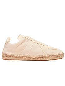 Maison Margiela ALPARGATAS RÉPLICA DE LONA BEIGE DE MAISON MARGIELA.